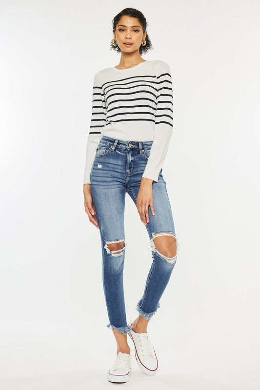 Kancan High Rise Ankle Skinny Jeans