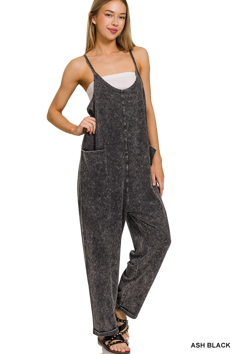 Taylor Acid Wash Jumpsuit