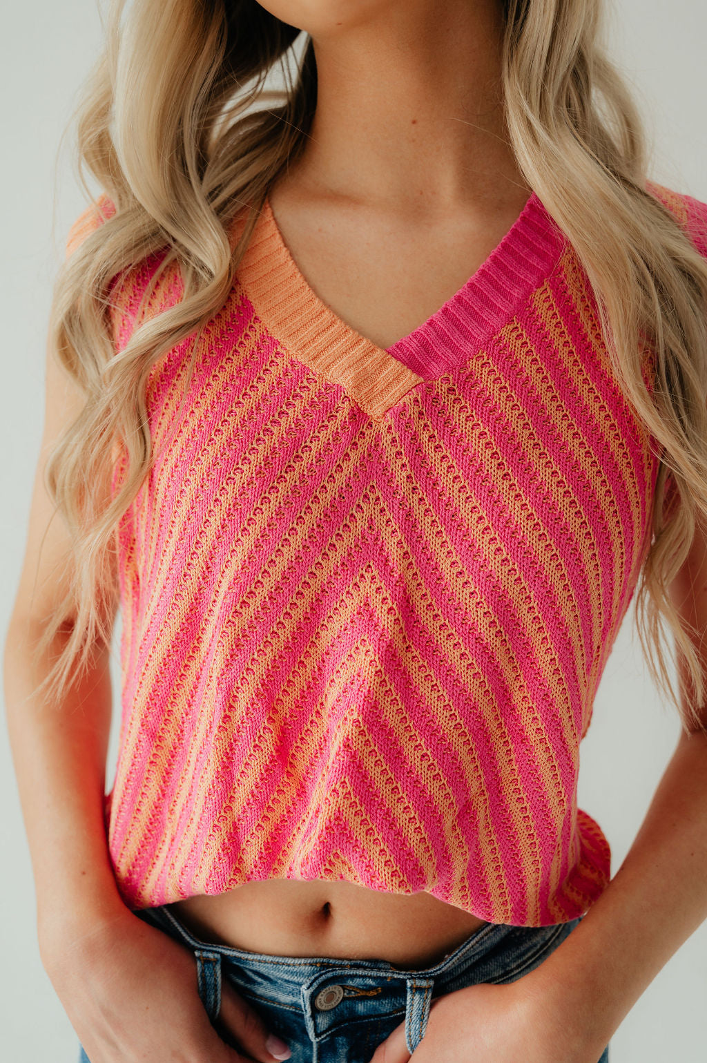 Pink Sweater Vest