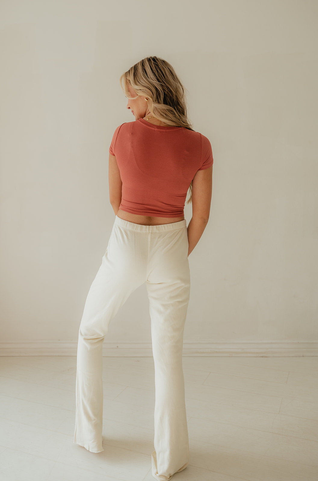 Cozy Girl Mid-Rise Flare Pants