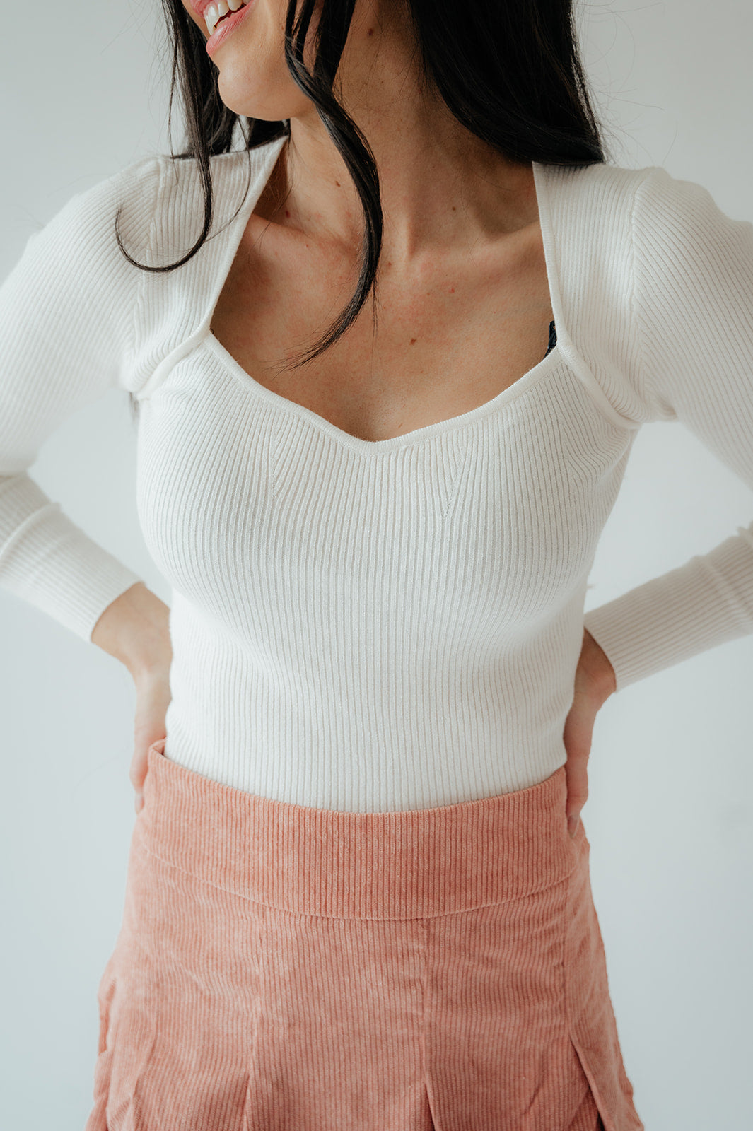 Drew Ribbed Knit Top
