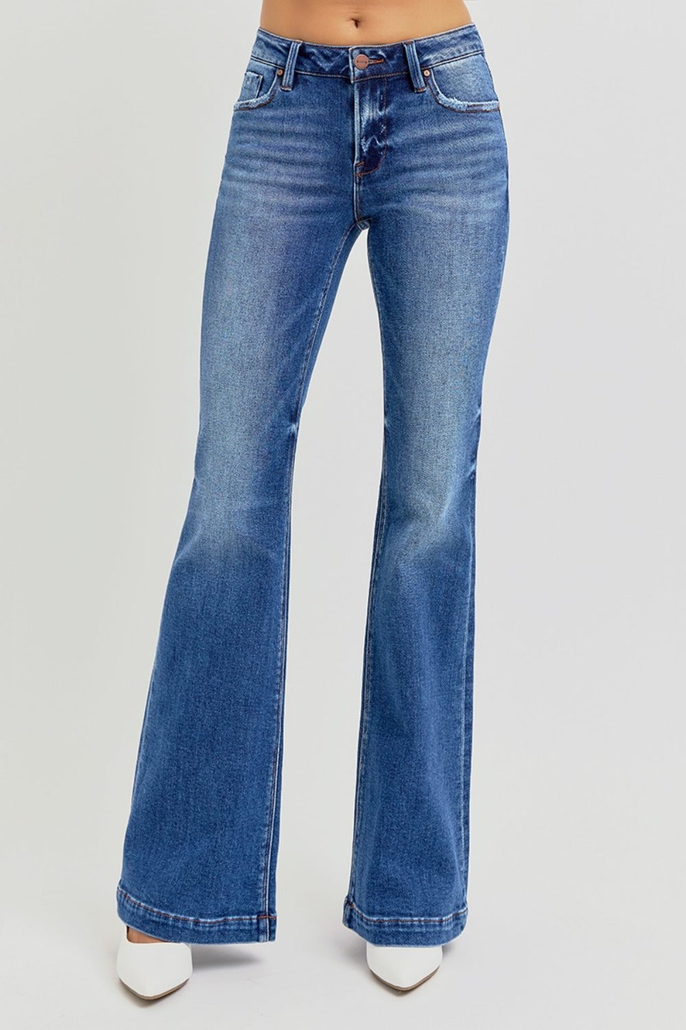 RISEN Low Rise Flare Jeans